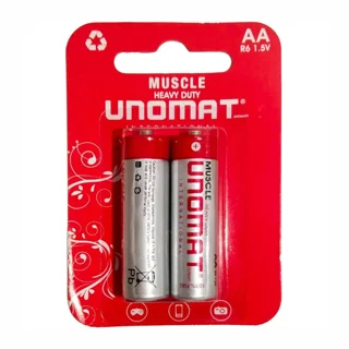 باتری قلم 2 عددی کارتی Heavy Duty Unomat