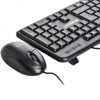 کیبورد موس سیم دار مدل 12500R برند XP اکس پی مشکی